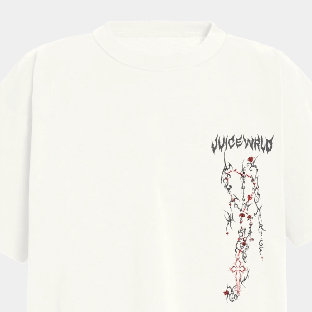 Rose In Good Faith X JUICE WRLD Broken Hearts Tee Size M